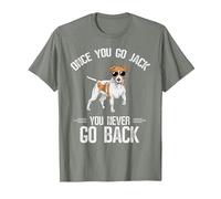 Once You Go Jack You Never Go Back Jack Russell Terrier T-Shirt, Men, Olive Heather, XX-Large