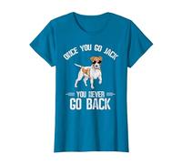 Once You Go Jack You Never Go Back Jack Russell Terrier T-Shirt, Women, Sapphire Blue, 3X-Large