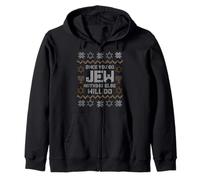 Once You Go Jew Nothing Else Will Do Jewish Shabbat Hanukkah Zip Hoodie