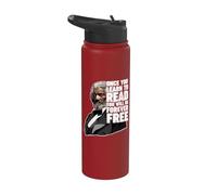 Once You Learn to Read Frederick Douglass Stainless Steel Insulated Water Bottle