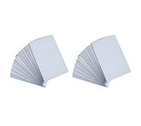 Onchdbfhuu 100Pcs NFC Cards White Blank for NTAG215 PVC Tags Waterpoof 504Bytes Chip Sticker