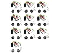 Onchdbfhuu 10X 2.4G RFID Immobilizer Wireless Engine Lock Car Alarm Anti-Hijacking Circuit Cut Off Auto Unlock Device