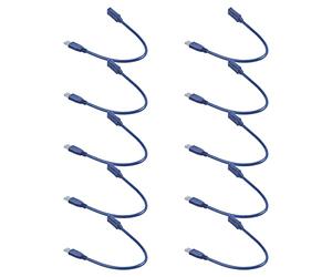 Onchdbfhuu 10X Blue USB 3.0 Male to Male F/M Type A Connector Extension Cable 30cm