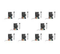 Onchdbfhuu 10X PCIe Sound Card 5.1, PCI Express Surround 3D Audio Card for PC with High Direct Sound Performance