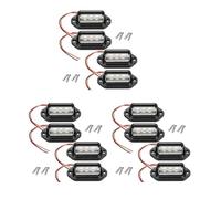 Onchdbfhuu 12Pcs 12V 6 SMD LED Exterior License Plate Tag Light Waterproof License Plate Lamp Taillight