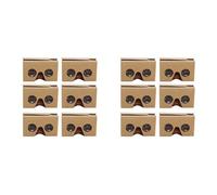 Onchdbfhuu 12PCS 3D Glasses for Cardboard V2 VR 4.5-6Inch Smartphone+Headband