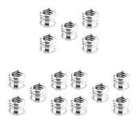 Onchdbfhuu 15 Pack 1/4 Inch to 3/8 Inch Convert Standard Adapter Reducer Bushing Converter for DSLR Camera Camcorder Tripod