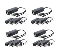 Onchdbfhuu 16-Pack 5V PoE Splitter, 48V to 5V 2.4A Adapter with Micro-USB Plug, for IP Camera,Tablets,for and More