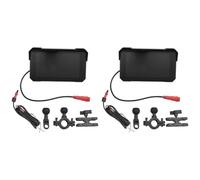 Onchdbfhuu 2 Set 5 Inch Motorcycle Portable GPS Navigation Screen Wireless Carplay Android Auto IP68 Waterproof Display Bluetooth