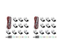 Onchdbfhuu 22 Pieces Tunable 3 Pin LED Strip Connectors 10mm LED Strip Light Connectors LED Strip Connector Terminal for WS2811