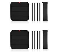 Onchdbfhuu 2pcs 16In X 16In Waterproof Thickened Magnetic RV Window Shade, Foldable Magnet Motorhome Blackout Ventilation Cover