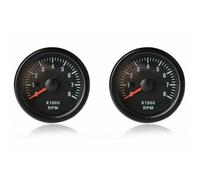 Onchdbfhuu 2pcs 52MM Electrical Tachometer 0-8000 RPM 2inch RPM Tacho Meter for 2 3 4 5 6 8 Cylinder Gasoline Engine Car Boat Yacht