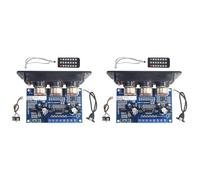 Onchdbfhuu 2X 2.1 Channel Digital Amplifier Board 2X25W+50W BT5.0 Subwoofer DC12-20V Amplifier Board+AUX Line+USB Cable