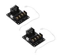 Onchdbfhuu 2X 3D Printer Hotbed MOSFET Expansion Module Inc 2Pin Lead Anet A8 A6 A2 Compatible Black