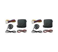 Onchdbfhuu 2X Car Alarm One Button/Stop System Kit Remote Engine Door Lock Keyless Entry System Central Locking