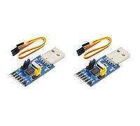 Onchdbfhuu 2X CH341T Two-In-One Module USB to IIC UART USB to TTL Single-Chip Serial Port Downloader