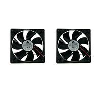 Onchdbfhuu 2X Cooler Fan AFB1212SH 12025 DC 12V 0.80A Cooling Fan 120X120X25mm Double Ball Bearing 3400 Rpm 113Cfm Fan for Mining