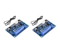 Onchdbfhuu 2X DC12V 24V 4A Fan Temperature Control Module PWM Thermostat Speed Governor DC Fan Intelligent Speed Regulator