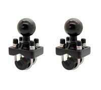 Onchdbfhuu 2X Double U-Bolt Motorcycle Bike Handlebar Rail Mount Base with 1.5 Inch Ball for Camera for for