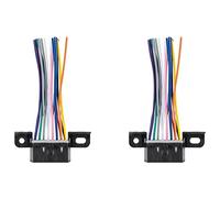 Onchdbfhuu 2X Full 16 Pin J1962F OBD2 Female to Male DIY Fixed Harness Adapter Connector Plug Dash Port Cable