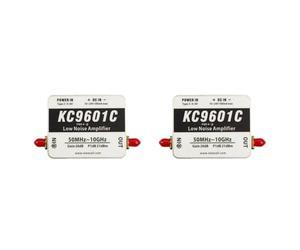 Onchdbfhuu 2X KC9601C 50MHz-10GHz Low Noise Amplifier Ultra-Wideband Module 21dB High Gain Type-C Power Supply