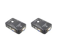 Onchdbfhuu 2X KVM Switch 2 Port VGA Switch USB 2.0 KVM Mouse Switcher Keyboard 1920X1080 Box Sharing Switch Vga Splitter