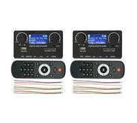 Onchdbfhuu 2X LCD Display Bluetooth 5.0 MP3 Decoder Board Support Handsfree Recording FM DC 12V MP3 WMA WAV APE FLAC Audio Player