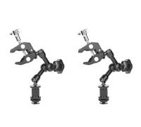 Onchdbfhuu 2X Magic Arm 7 Inch Articulating Friction Arm Super Clamp Adjustable Rod Clamp Pliers Clip for Dslr Camera Rig