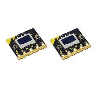 Onchdbfhuu 2X Matrix: Bit Development Board 0.96Inch OLED 2.4G Radio/WIFI/BLE Bluetooth C++/Python/Mind+Graphical Programming