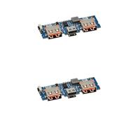 Onchdbfhuu 2X Micro-USB/Type-C 5V 2.4A Dual USB 18650 Boost Battery Charger Board Mobile Power Bank Accessories for Phone DIY