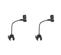 Onchdbfhuu 2X Microphone Stand, Versatile Mic Arm for Desk Pole Tripod, Gooseneck Mic Stand Desk Mount with Clamp Mic Holder