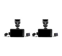 Onchdbfhuu 2X Motorcycle DVR Dash Camera with Front Rear Camera Dual Video Loop Recording Waterproof Motorbike Driving Recorder Cam