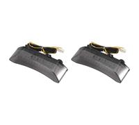 Onchdbfhuu 2X Motorcycle LED Brake Light Rear Tail Light Lamp for YZF R1 YZF-R1 2002 2003 Turn Signal Flasher Lamp Black