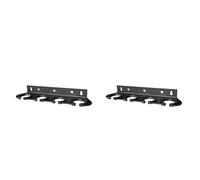 Onchdbfhuu 2X Multi Microphone Holder for Mic Stand Storage Organizer for Handheld Dynamic Wired and Wireless Mics Wall Mount