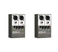 Onchdbfhuu 2X New DI Box Audio Active 2-Channel High Frequency Interference Guitar Instrument for Stage Audio Isolator