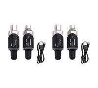 Onchdbfhuu 2X New U801 UHF Wireless XLR Transmitter and Receiver Microphone Converter Wireless Microphone for Live Interview/Studio