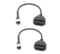 Onchdbfhuu 2X OBD Motorcycle Cable for 3 Pin Plug Cable Diagnostic Cable 3Pin to OBD2 16 Pin Adapter