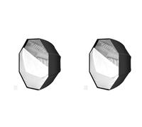 Onchdbfhuu 2X Octagonal Umbrella Softbox 80cm Universal Top Flash Reflector Outdoor Softlight Cover Professional Lighting Modifier
