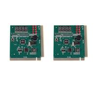 Onchdbfhuu 2X PC Motherboard Diagnostic Card 4-Digit PCI/ISA POST Code Analyzer
