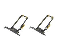 Onchdbfhuu 2X PCI-E 4.0 4X to NVMe Ruler 1U GEN-Z EDSFF 9.5mm 15mm 25mm Thickness Short SSD E1.S with Heat Sink PM9A3 PM9D3 Adapter