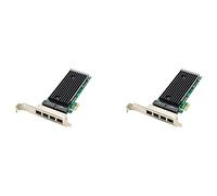 Onchdbfhuu 2X PCI-E 4 Port RJ45 Server 1X PCIe X1 82576 Chip 10/100/1000Mbps Lan Quad Port Server Gigabit Network Card