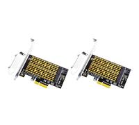 Onchdbfhuu 2X PCIE 4.0 to M2/M.2 Adapter SATA M.2 SSD PCIE Adapter NVME/M2 PCIE Adapter SSD M2 to SATA PCI-E Card M Key +B Key