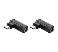 Onchdbfhuu 2X PD 140W DC to Type C Power Charging Adapter DC Female Input to USB C Male Connector for Phone,Tablet,Laptop (F)