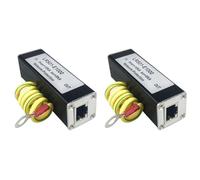 Onchdbfhuu 2X POE 1000M Network Protector POE 1000M Monitor Camera Surge Protector RJ45 Gigabit Ethernet Protection Device Arrester