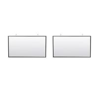 Onchdbfhuu 2X Portable Projector Screen for Home Theater Outdoor HD White Foldable Anti-Crease (84Inch)