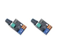 Onchdbfhuu 2X PWM Server Fan Speed Controller 3-Wire 4-Wire DC 12V Motor Speed Control Switch Drive Module
