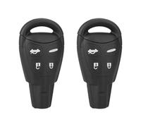 Onchdbfhuu 2X Replacement 4 Buttons Keyless Entry Remote Car Key Fob Shell Case Cover and Button Pad with Insert Blade