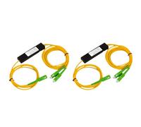 Onchdbfhuu 2X SC/ 1/2 Fiber Optical Splitter Fiber Optic Pigtail Splitter Dual Window Coupler for Fibre Communication System