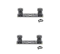 Onchdbfhuu 2X Synchronous 3D Stereo VR USB Camera 3840X1080P 4MP 60Fps Mini USB Dual Camera Module with 130 Degree Wide Angle Lens