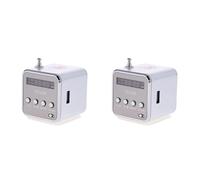 Onchdbfhuu 2X TD-V26 Mini Portable Sound Speaker Support TF Card FM Radio AUX Stereo Music Player Bluetooth Speaker